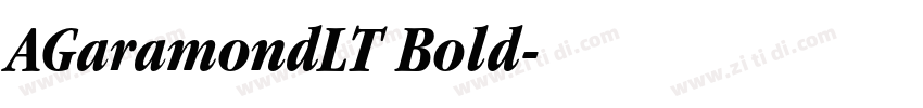 AGaramondLT Bold字体转换